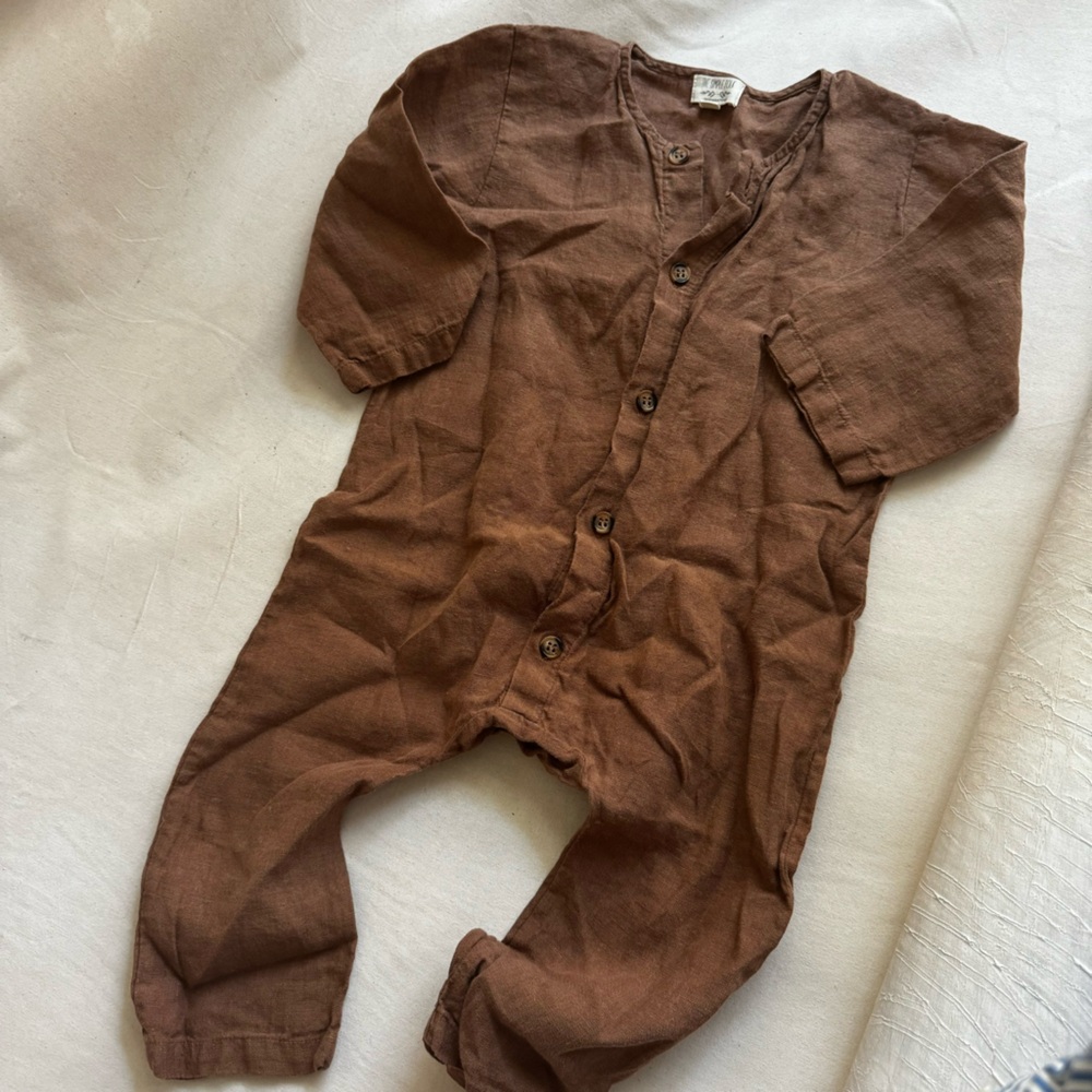 Baby/Toddler Linen Jumpsuit